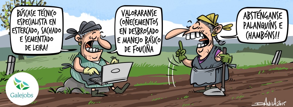 Luis Dávila debuxa o emprego galego en Galejobs